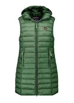 Geographical Norway Kamizelka pikowana "Vatikamap" w kolorze zielonym ze sklepu Limango Polska w kategorii Kamizelki damskie - zdjęcie 187744200