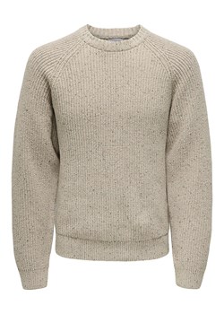 ONLY &amp; SONS Sweter &quot;Litus&quot; w kolorze beżowym ze sklepu Limango Polska w kategorii Swetry męskie - zdjęcie 187744381