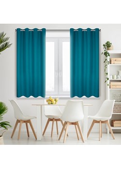 ZASŁONA GOTOWA LOGAN 140 X 175 CM MORSKI ze sklepu lenaodniemowlakadoszkolniaka.pl w kategorii Zasłony - zdjęcie 187746010