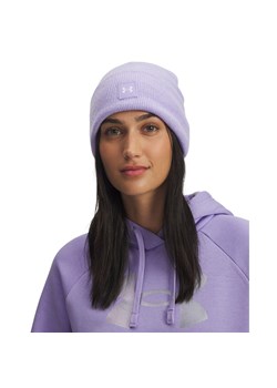 Damska czapka zimowa Under Armour W HALFTIME BEANIE - fioletowa ze sklepu Sportstylestory.com w kategorii Czapki zimowe damskie - zdjęcie 187746751