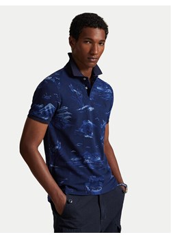 Polo Ralph Lauren Polo 710P04012001 Granatowy Custom Slim Fit ze sklepu MODIVO w kategorii T-shirty męskie - zdjęcie 187747891