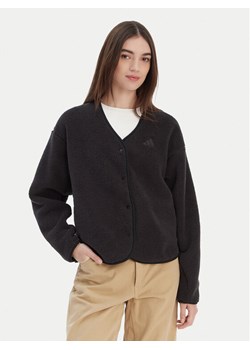 adidas Kardigan Future Icons 3-Stripes KB5233 Czarny Loose Fit ze sklepu MODIVO w kategorii Swetry damskie - zdjęcie 187747911