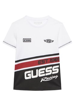 Guess T-Shirt N6RI06 K8HM4 Biały Regular Fit ze sklepu MODIVO w kategorii T-shirty chłopięce - zdjęcie 187747932