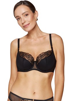 Gorteks biustonosz półusztywniany semi-soft Fleur B3, Kolor czarny, Rozmiar 75F, Gorteks ze sklepu Primodo w kategorii Biustonosze - zdjęcie 187748254