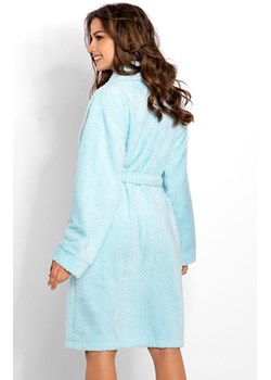 Szlafrok damski ciepły Angie, Kolor błękitny, Rozmiar S, Momenti per me ze sklepu Primodo w kategorii Szlafroki damskie - zdjęcie 187748401