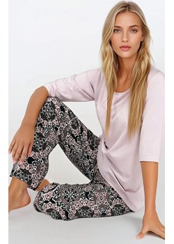 Piżama damska wiskoza Desert Rose, Kolor różowy-wzór, Rozmiar S, Momenti per me ze sklepu Intymna w kategorii Piżamy damskie - zdjęcie 187749203