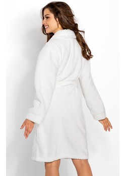 Szlafrok damski ciepły Delicate, Kolor ecru, Rozmiar S, Momenti per me ze sklepu Intymna w kategorii Szlafroki damskie - zdjęcie 187749311