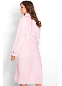 Długi szlafrok damski Eloise, Kolor różowy, Rozmiar L, Momenti per me ze sklepu Intymna w kategorii Szlafroki damskie - zdjęcie 187749320