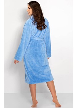 Ciepły szlafrok damski Laguna, Kolor niebieski, Rozmiar S, Momenti per me ze sklepu Intymna w kategorii Szlafroki damskie - zdjęcie 187749343