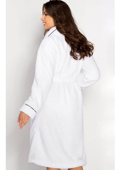 Ciepły szlafrok damskie Madame, Kolor biały, Rozmiar 3XL, Momenti per me ze sklepu Intymna w kategorii Szlafroki damskie - zdjęcie 187749352