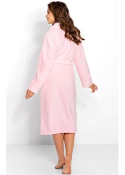 Elegancki szlafrok damski długi Rosie Long, Kolor różowy, Rozmiar 3XL, Momenti per me ze sklepu Intymna w kategorii Szlafroki damskie - zdjęcie 187749360