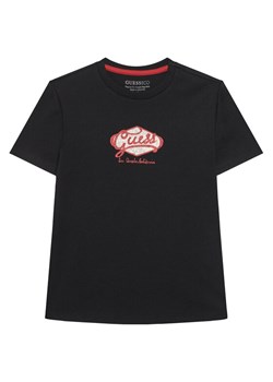 Guess T-Shirt L6RI02 K8HM4 Czarny Regular Fit ze sklepu MODIVO w kategorii T-shirty chłopięce - zdjęcie 187749943