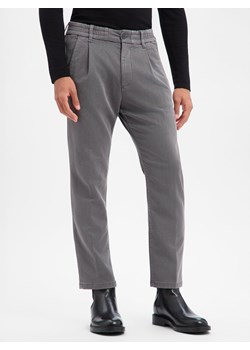 Drykorn Męskie spodnie plisowane - Chasy Mężczyźni szary jednolity ze sklepu vangraaf w kategorii Spodnie męskie - zdjęcie 187750100