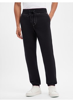 True Religion Męskie spodnie dresowe Mężczyźni Bawełna czarny jednolity ze sklepu vangraaf w kategorii Spodnie męskie - zdjęcie 187750104