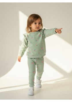 Sinsay - Bawełniany komplet: bluza i legginsy - zielony ze sklepu Sinsay w kategorii Komplety niemowlęce - zdjęcie 187750521