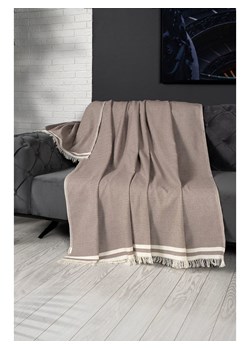 Mijolnir Pled &quot;Alinda&quot; w kolorze brązowo-kremowym ze sklepu Limango Polska w kategorii Tekstylia - zdjęcie 187752022