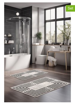 Mijolnir Dywaniki łazienkowe (2 szt.) w kolorze kremowo-czarnym ze sklepu Limango Polska w kategorii Akcesoria łazienkowe - zdjęcie 187752102