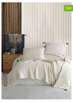 Mijolnir 3-częściowy zestaw &quot;Hermes&quot; w kolorze kremowo-antracytowym ze sklepu Limango Polska w kategorii Tekstylia - zdjęcie 187752171