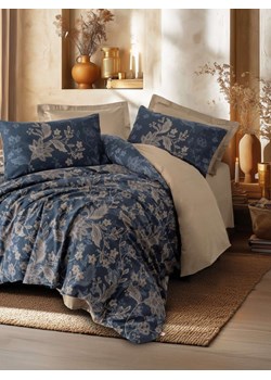 Mijolnir Komplet pościeli satynowej &quot;Noctelle&quot; w kolorze granatowo-beżowym ze sklepu Limango Polska w kategorii Pościele - zdjęcie 187752282