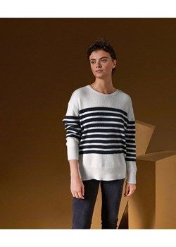 Rodier Kaszmirowy sweter w kolorze biało-granatowym ze sklepu Limango Polska w kategorii Swetry damskie - zdjęcie 187752513