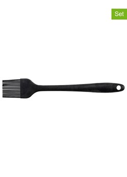Wenko Silikonowe pędzle (2 szt.) &quot;Pini&quot; w kolorze czarnym - dł. 21 cm ze sklepu Limango Polska w kategorii Akcesoria do pieczenia - zdjęcie 187753434