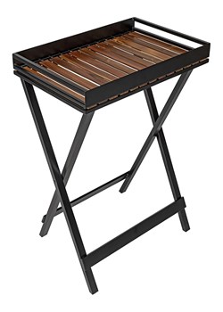 Wenko Stolik &quot;Taba&quot; w kolorze czarno-brązowym - 60 x 89 x 40 cm ze sklepu Limango Polska w kategorii Stoliki kawowe - zdjęcie 187753571