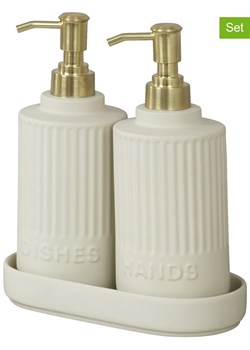 Wenko 3-częściowy zestaw w kolorze kremowym ze sklepu Limango Polska w kategorii Dozowniki do mydła - zdjęcie 187753653