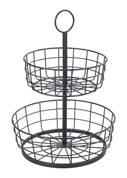 Wenko Etażerka w kolorze czarnym - wys. 39 cm x Ø 28 cm ze sklepu Limango Polska w kategorii Misy i tace dekoracyjne - zdjęcie 187753754