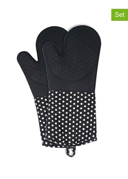 Wenko Rękawice kuchenne (2 szt.) w kolorze czarnym - 37,5 x 18,5 cm ze sklepu Limango Polska w kategorii Tekstylia kuchenne - zdjęcie 187754060