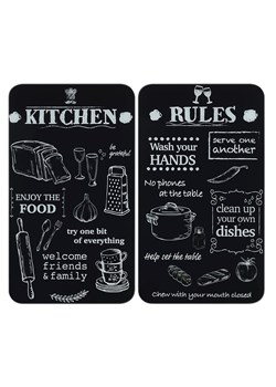 Wenko Płyty (2 szt.) w kolorze czarnym na kuchenkę - 30 x 52 cm ze sklepu Limango Polska w kategorii Akcesoria kuchenne - zdjęcie 187754360