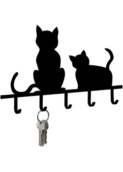 Wenko Wieszak w kolorze czarnym na klucze - 20 x 15 cm ze sklepu Limango Polska w kategorii Akcesoria i przechowywanie - zdjęcie 187754784