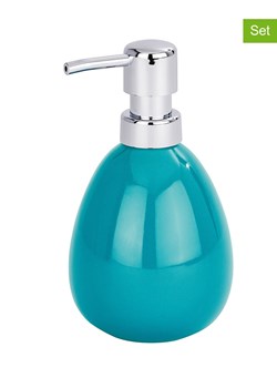 Wenko Dozowniki mydła (2 szt.) &quot;Polaris&quot; w kolorze turkusowym - 390 ml ze sklepu Limango Polska w kategorii Dozowniki do mydła - zdjęcie 187754883