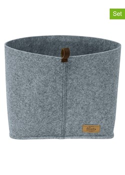 Wenko Kosze (2 szt.) &apos;&quot;Feli&quot; w kolorze szarym - 24 x 16 x 16 cm ze sklepu Limango Polska w kategorii Akcesoria i przechowywanie - zdjęcie 187755324