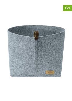 Wenko Koszyki (2 szt.) &quot;Feli&quot; w kolorze szarym - 30 x 19 x 18 cm ze sklepu Limango Polska w kategorii Akcesoria i przechowywanie - zdjęcie 187755333