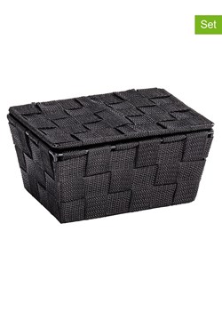Wenko Kosze (2 szt.) &quot;Adria&quot; w kolorze czarnym - 19 x 10 x 14 cm ze sklepu Limango Polska w kategorii Akcesoria i przechowywanie - zdjęcie 187755341