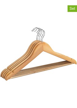 Wenko Wieszaki (10 szt.) &quot;Eco&quot; w kolorze brązowym na ubrania - szer. 45 cm ze sklepu Limango Polska w kategorii Szafy - zdjęcie 187756153