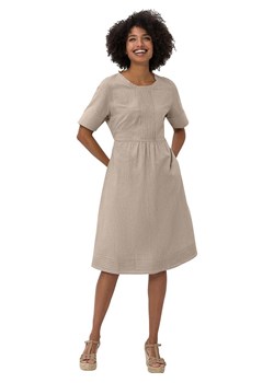 Heine Sukienka w kolorze beżowym ze sklepu Limango Polska w kategorii Sukienki - zdjęcie 187756534