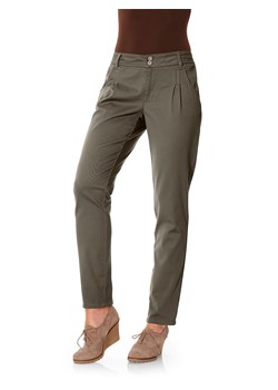 Heine Spodnie chino w kolorze khaki ze sklepu Limango Polska w kategorii Spodnie damskie - zdjęcie 187756730