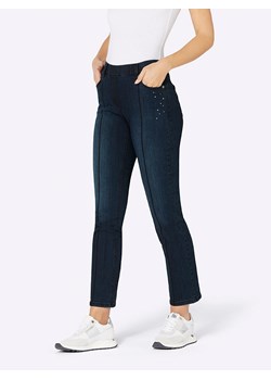 Heine Dżinsy - Slim fit - w kolorze granatowym ze sklepu Limango Polska w kategorii Jeansy damskie - zdjęcie 187756844