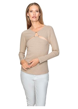 Heine Koszulka w kolorze beżowym ze sklepu Limango Polska w kategorii Bluzki damskie - zdjęcie 187757384