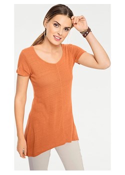 Heine Jedwabna koszulka w kolorze pomarańczowym ze sklepu Limango Polska w kategorii Bluzki damskie - zdjęcie 187757551