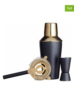 BarCraft 3-częściowy zestaw w kolorze złoto-czarnym do koktajli ze sklepu Limango Polska w kategorii Naczynia - zdjęcie 187758450