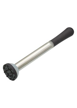 BarCraft Tłuczek w kolorze srebrno-czarnym do koktajli - wys. 21 cm ze sklepu Limango Polska w kategorii Naczynia - zdjęcie 187758490