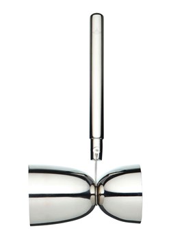 BarCraft Podwójna miarka w kolorze srebrnym - wys. 16,2 cm ze sklepu Limango Polska w kategorii Naczynia - zdjęcie 187758514