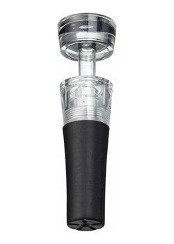 BarCraft Zatyczka i konserwator do wina w kolorze czarnym z pompką - wys. 8 cm ze sklepu Limango Polska w kategorii Naczynia - zdjęcie 187758723