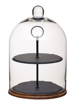 Artesa Etażerka w kolorze czarnym - wys. 31 x Ø 22 cm ze sklepu Limango Polska w kategorii Misy i tace dekoracyjne - zdjęcie 187758784