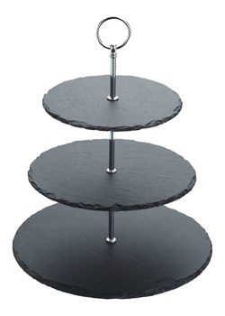 Artesa Etażerka w kolorze czarnym - wys. 34,5 x Ø 28,5 cm ze sklepu Limango Polska w kategorii Misy i tace dekoracyjne - zdjęcie 187758821