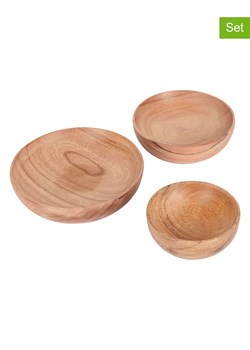Artesa Miski (3 szt.) w kolorze jasnobrązowym do serwowania ze sklepu Limango Polska w kategorii Misy i tace dekoracyjne - zdjęcie 187758892