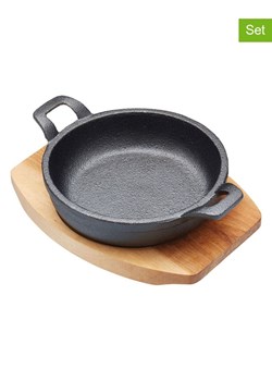 Artesa 2-częściowy zestaw w kolorze czarno-jasnobrązowym ze sklepu Limango Polska w kategorii Misy i tace dekoracyjne - zdjęcie 187758904