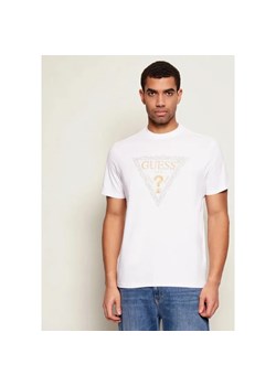 GUESS T-shirt GOLDEN TRIANGLE | Regular Fit ze sklepu Gomez Fashion Store w kategorii T-shirty męskie - zdjęcie 187759423